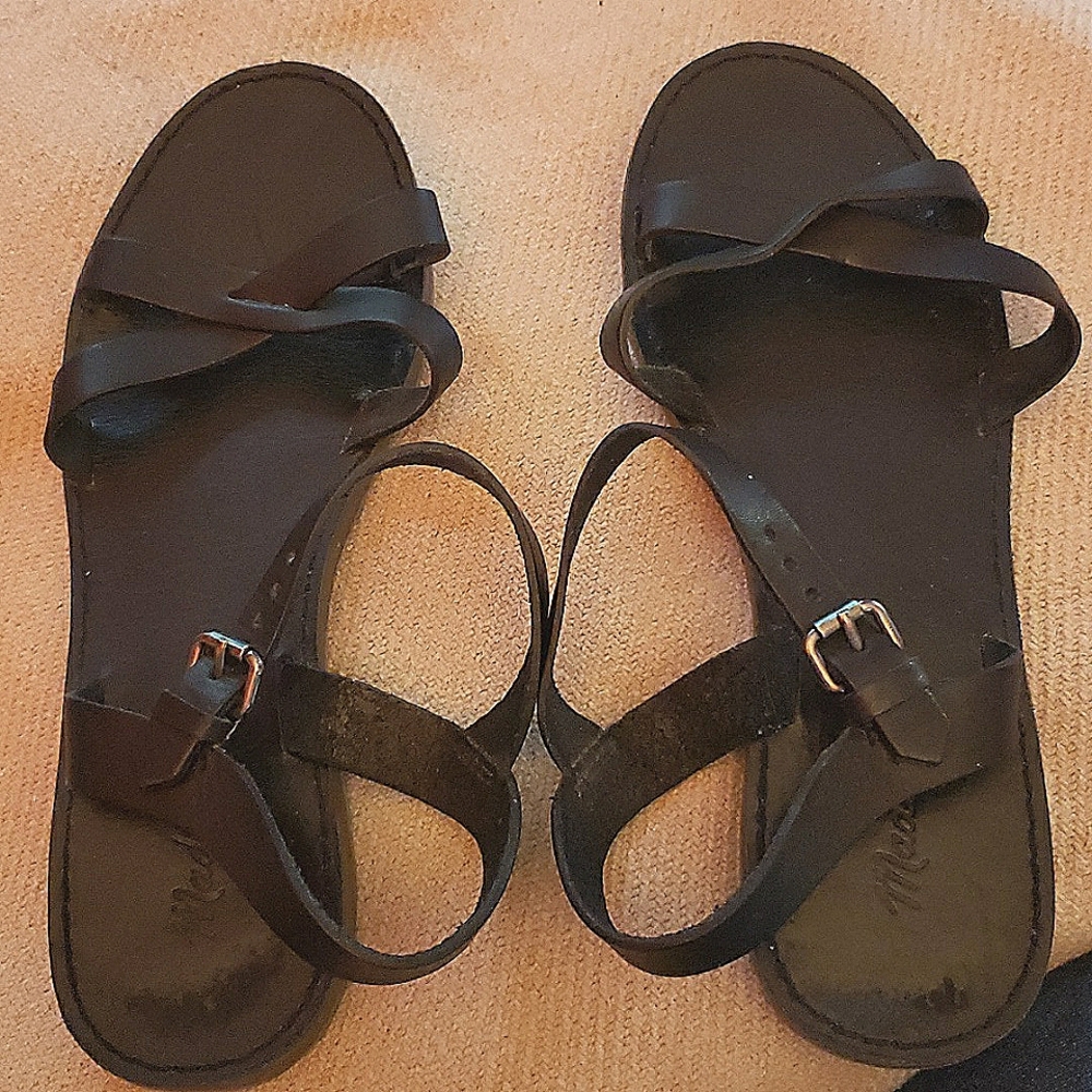 Madewell boardwalk sandals sz 8